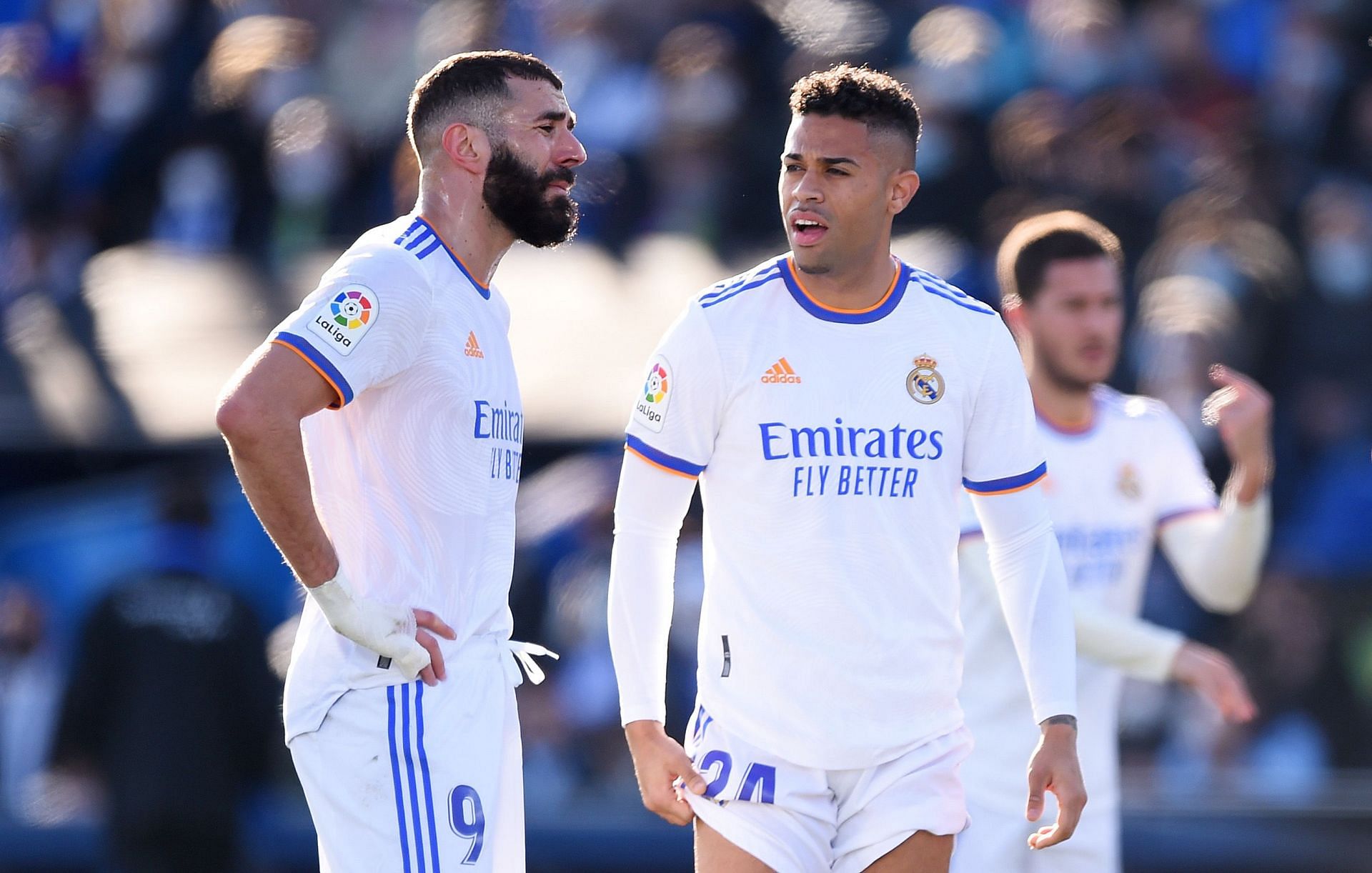 Karim Benzema was not a happy man after today's result.